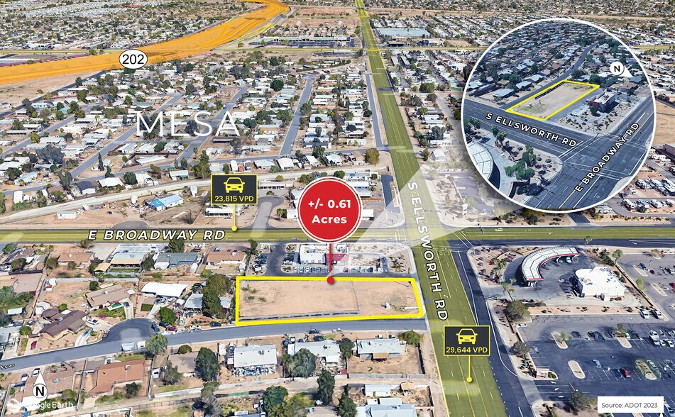 More Photos Of 420 S Ellsworth Rd, Mesa Land For Lease