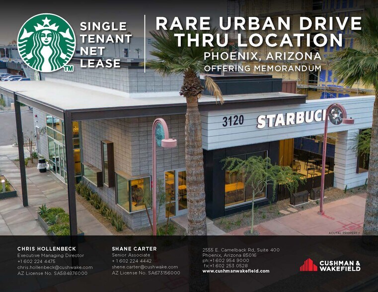 Primary Photo Of 3120 N Central Ave, Phoenix Fast Food For Sale