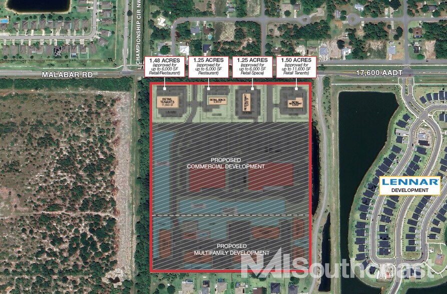 More Photos Of 1843 Malabar rd, Palm Bay Land For Lease