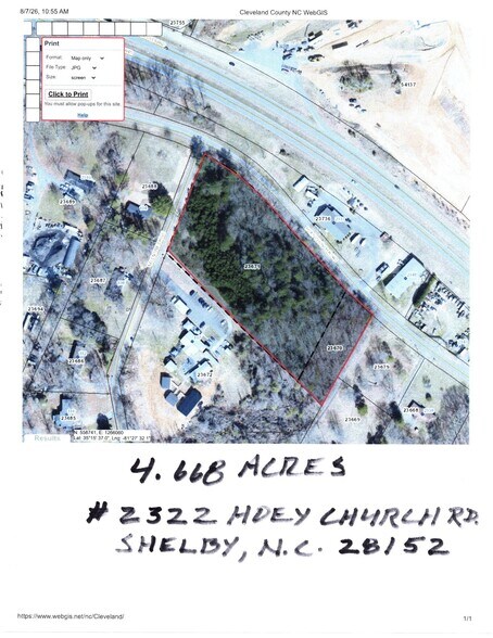 More Photos Of 2330 HOEY CHURCH ROAD, Shelby Land For Sale
