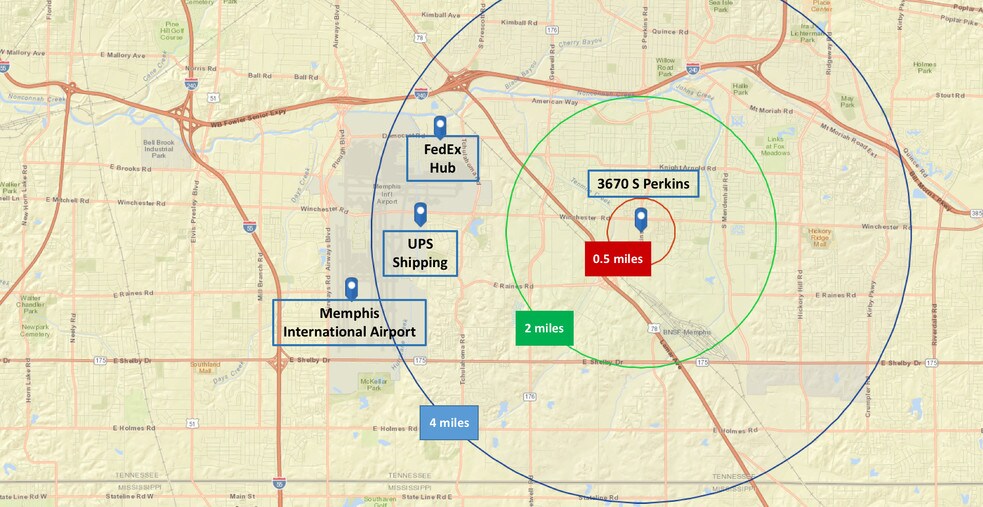More Photos Of 3670 S Perkins Rd, Memphis Warehouse For Lease