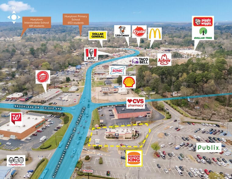 More Photos Of 3016 Allison Bonnett Memorial Dr, Hueytown Fast Food For Sale