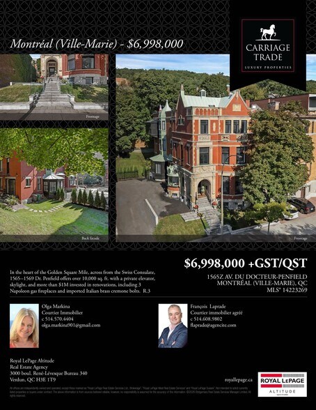 Primary Photo Of 1565 Av Du Docteur-Penfield, Montréal Specialty For Sale
