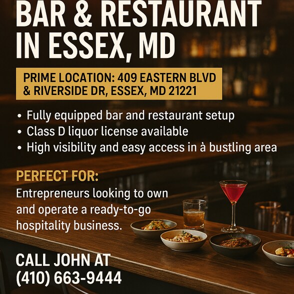 More Photos Of 409 Eastern, Essex Restaurant For Sale