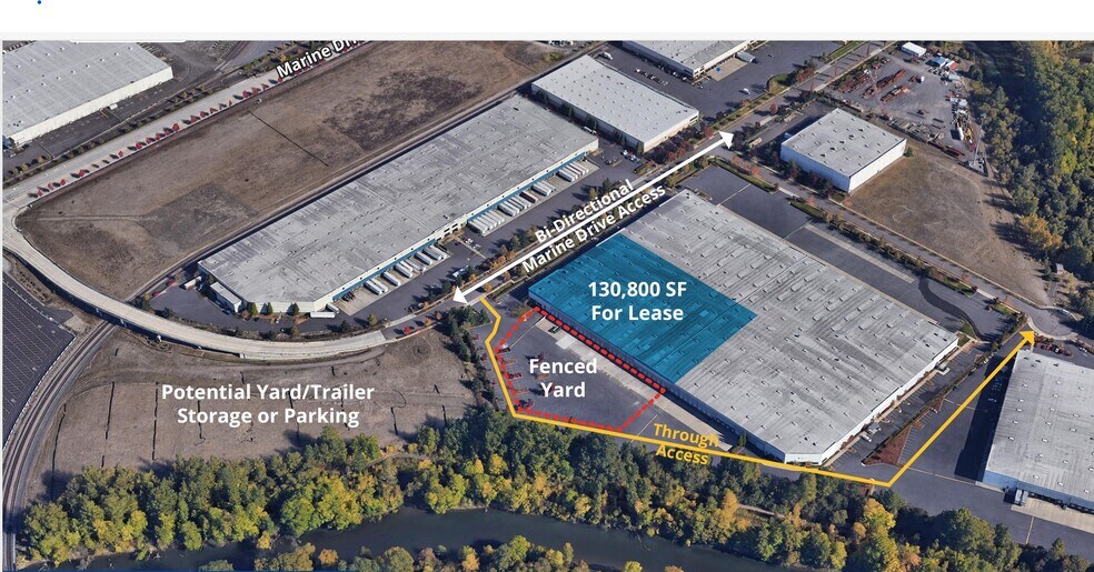 More Photos Of 7820-7832 N Leadbetter Rd, Portland Warehouse For Lease