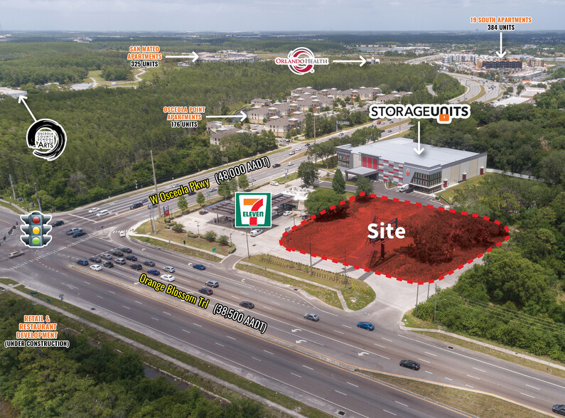 Primary Photo Of Sec Of Osceola Parkway & Orange Blossom Trl, Kissimmee Land For Lease