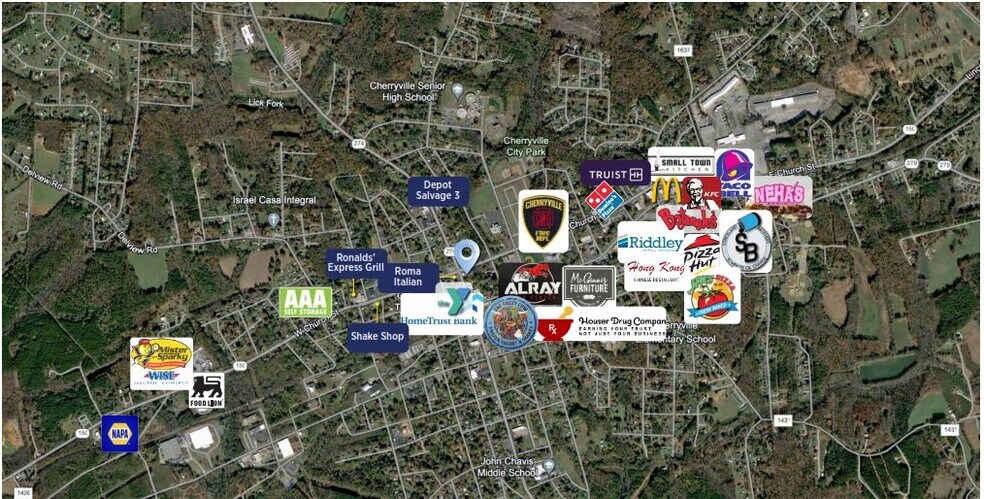 More Photos Of 100-106 E Church St, Cherryville Storefront For Sale