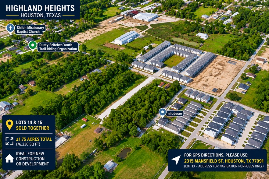 Primary Photo Of 2315 Mansfield St, Houston Land For Sale