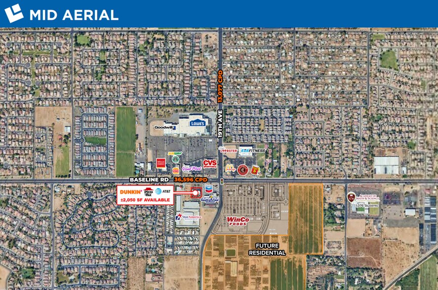 More Photos Of 1909 W Baseline Rd, Phoenix Fast Food For Lease