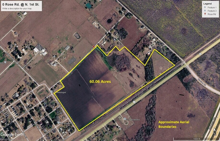 Primary Photo Of 0 Rose Road @ North 1st Street St, Beasley Land For Sale