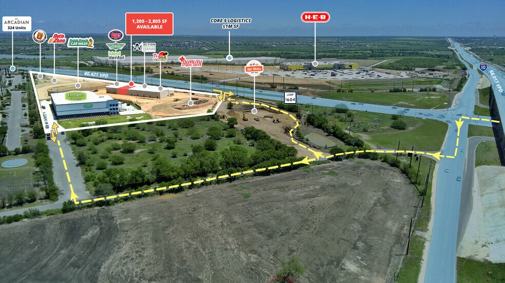 More Photos Of 1604 E at IH-10 E, Converse Storefront For Lease