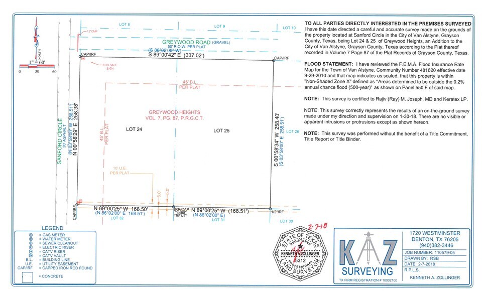 More Photos Of Sanford Circle, Van Alstyne Land For Sale
