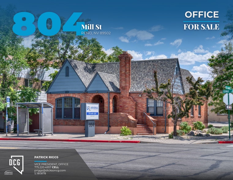 Primary Photo Of 804 Mill St, Reno Medical For Sale