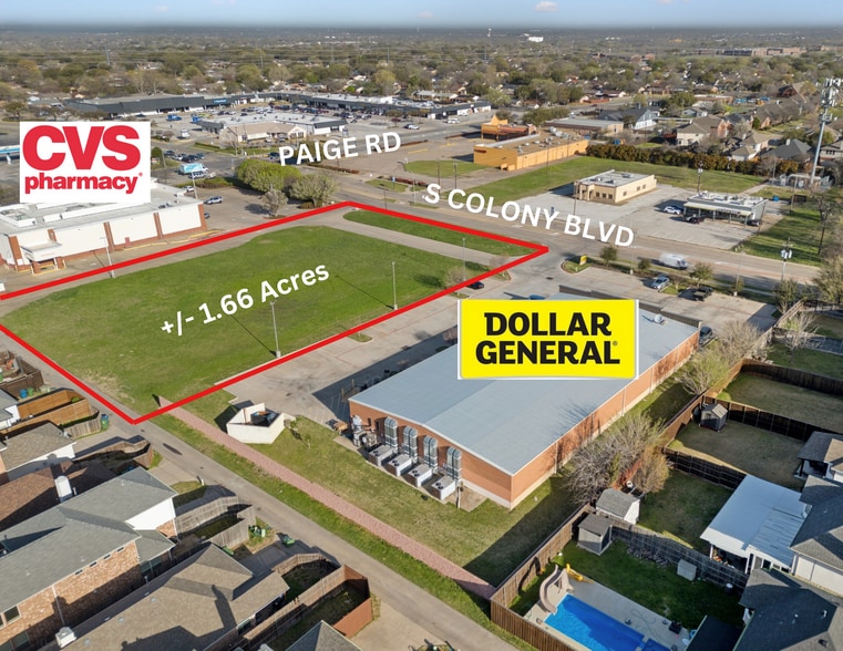 Primary Photo Of S Colony Blvd & Paige Rd, The Colony Land For Sale
