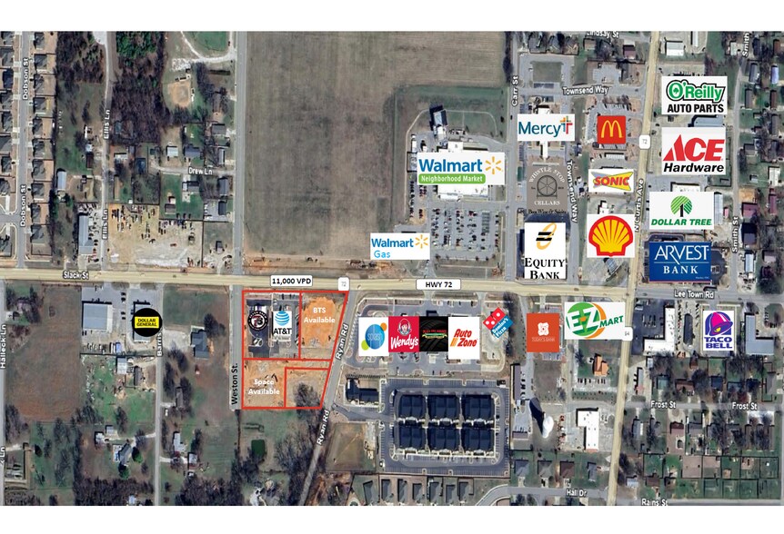 More Photos Of Slack Street & Weston Road, Pea Ridge Storefront Retail Office For Lease