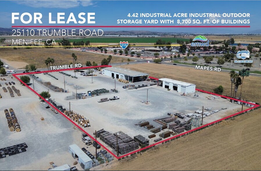 Primary Photo Of 25110 Trumble Rd, Menifee Land For Lease