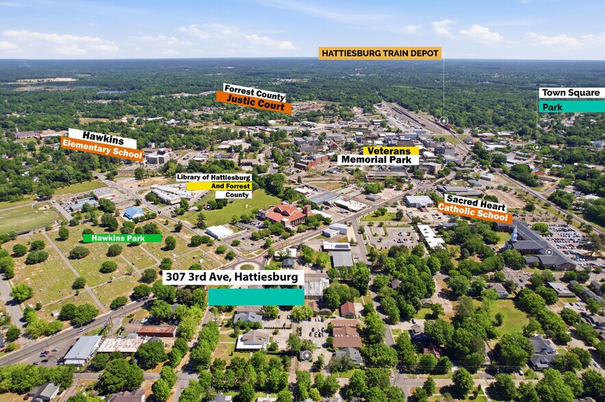 More Photos Of 307 3rd Ave, Hattiesburg Office For Sale