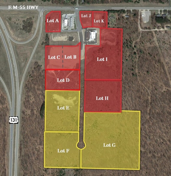 More Photos Of US-131 and M-55, Cadillac Land For Sale