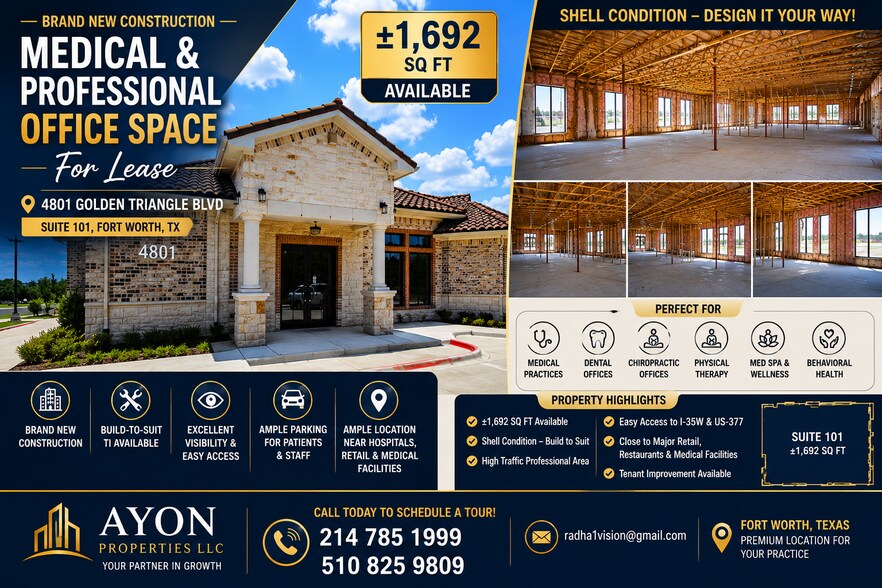 More Photos Of 4957 Golden Triangle Blvd, Fort Worth Medical For Lease