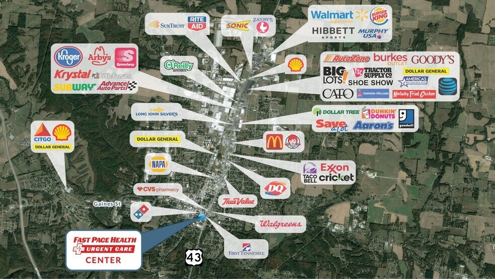 More Photos Of 129 N Locust Ave, Lawrenceburg Freestanding For Lease