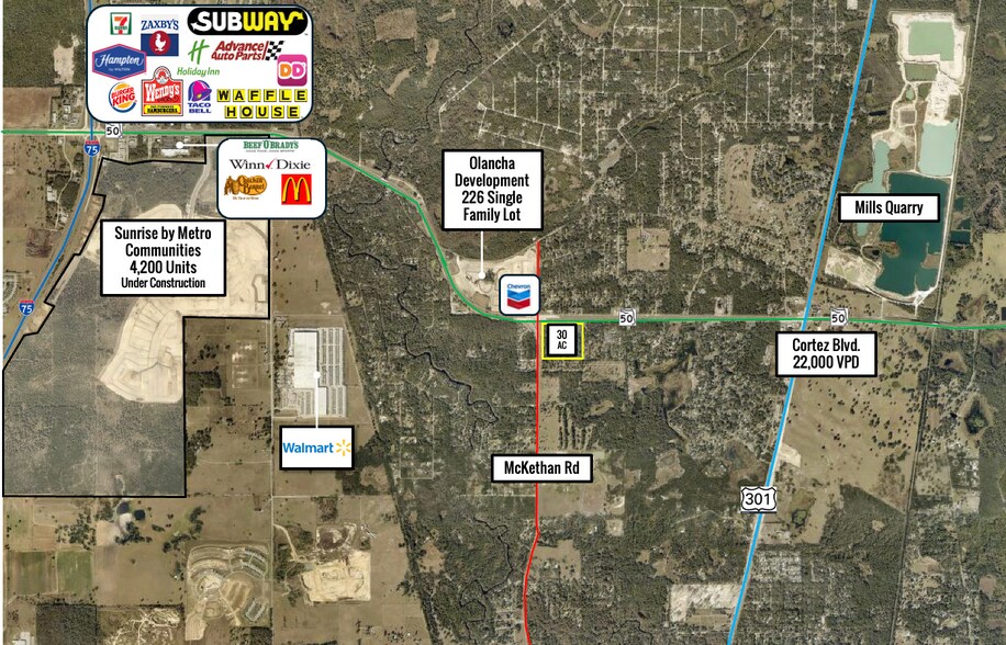 More Photos Of Cortez Blvd @ Mckethan Rd,, Ridge Manor Land For Sale