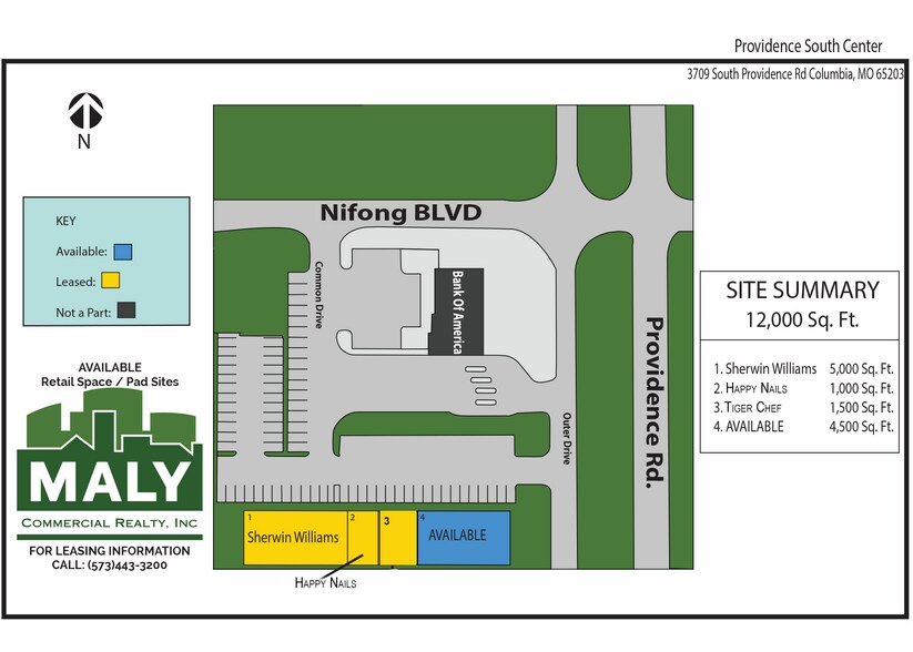More Photos Of 3709 S Providence Rd, Columbia General Retail For Sale