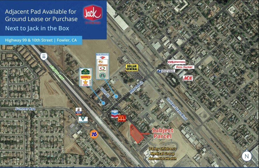 Primary Photo Of 210 10th St, Fowler Land For Lease