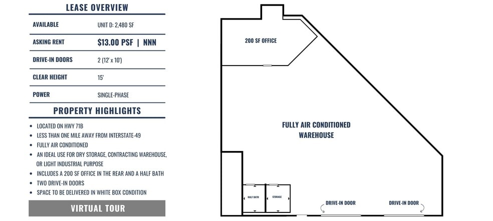 More Photos Of 5764-5766 N Thompson St, Springdale Warehouse For Lease