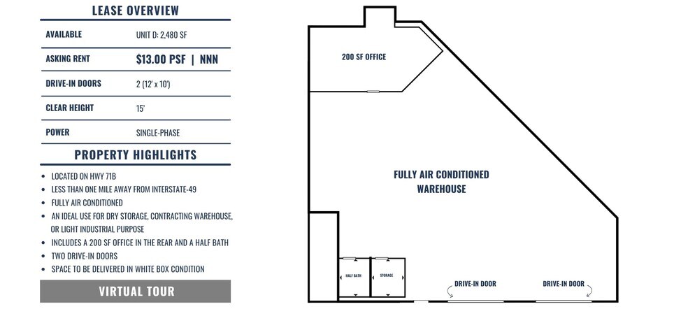 More Photos Of 5764-5766 N Thompson St, Springdale Warehouse For Lease