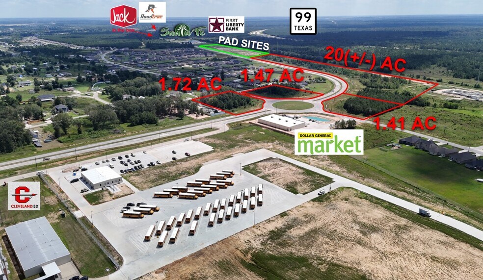 More Photos Of Commercial Corner- San Marcos & San Felipe, Cleveland Land For Sale