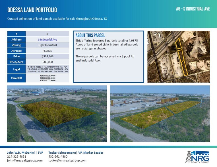 More Photos Of TBD Industrial Ave, Odessa Land For Sale