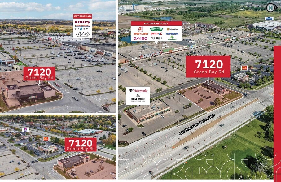 More Photos Of 7120 Green Bay Rd, Kenosha General Retail For Lease