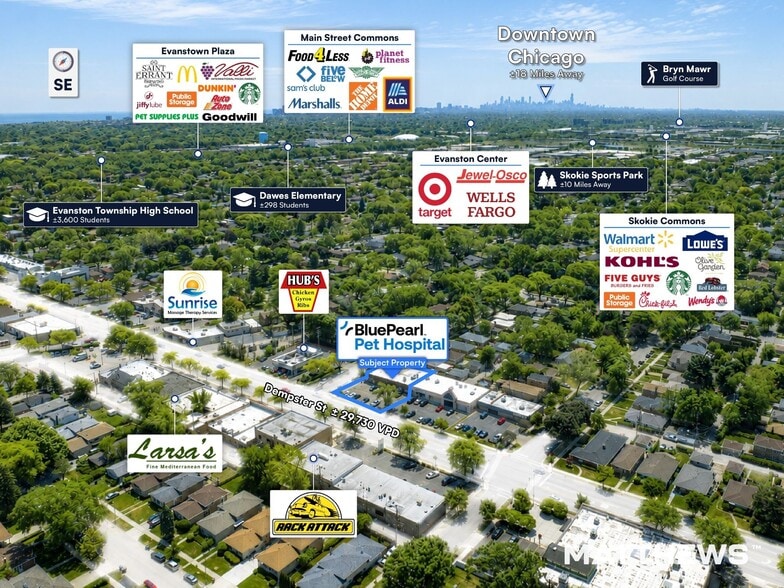 More Photos Of 3735 Dempster St, Skokie Freestanding For Sale