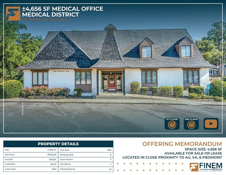 More Photos Of 2101 Central Ave, Augusta Medical For Lease