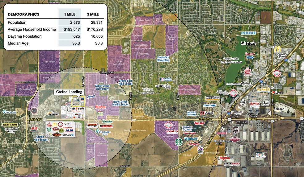 More Photos Of 192nd & Hwy 370, Omaha Freestanding For Lease