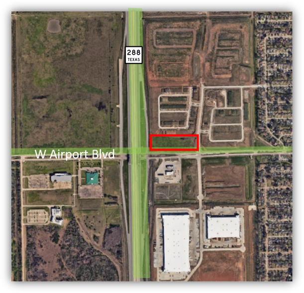 Primary Photo Of 5 AC NEC of 288 and W. Airport, Houston Land For Lease