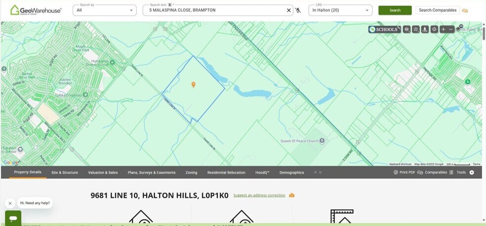 Primary Photo Of 9681 Tenth Line, Norval Land For Sale