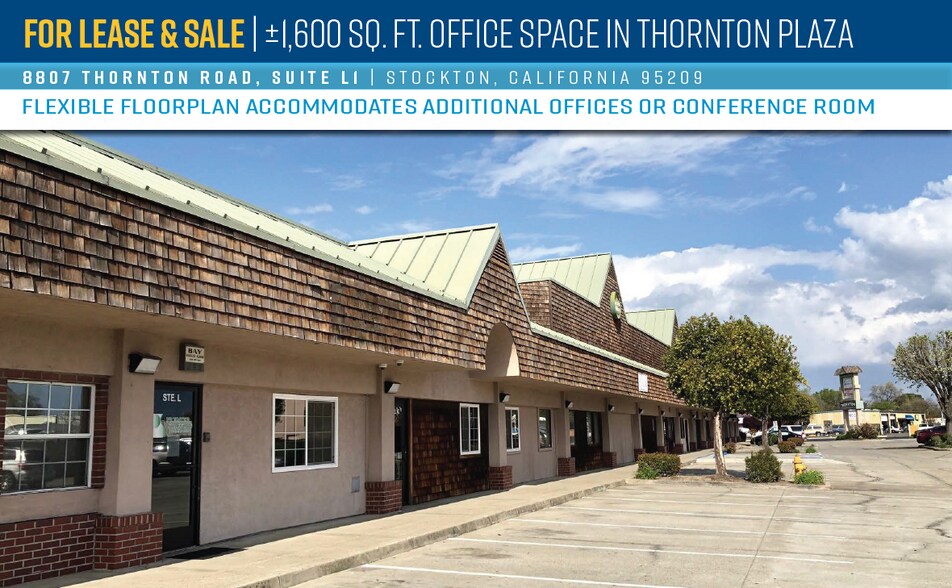 More Photos Of 8807 Thornton Rd, Stockton Storefront Retail Office For Lease