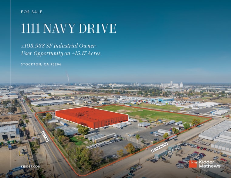 Primary Photo Of 1111 Navy Dr, Stockton Warehouse For Sale