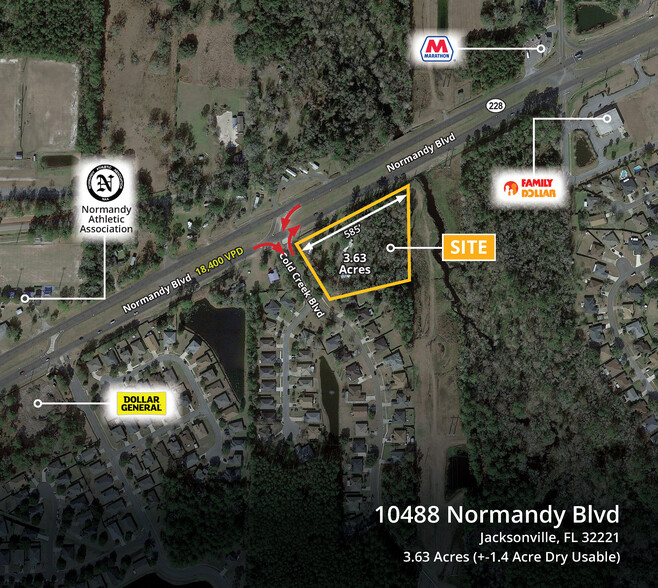 Primary Photo Of 10488 Normandy Blvd, Jacksonville Land For Sale