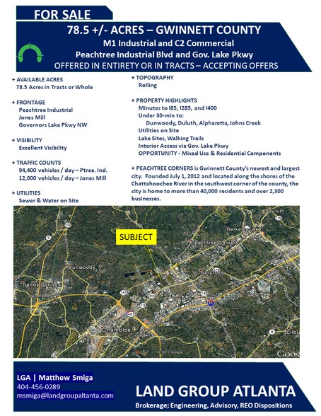 Primary Photo Of , Peachtree Corners Land For Sale