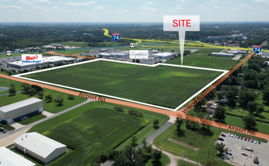 Primary Photo Of Airport Rd & N Willow Rd, Urbana Land For Sale