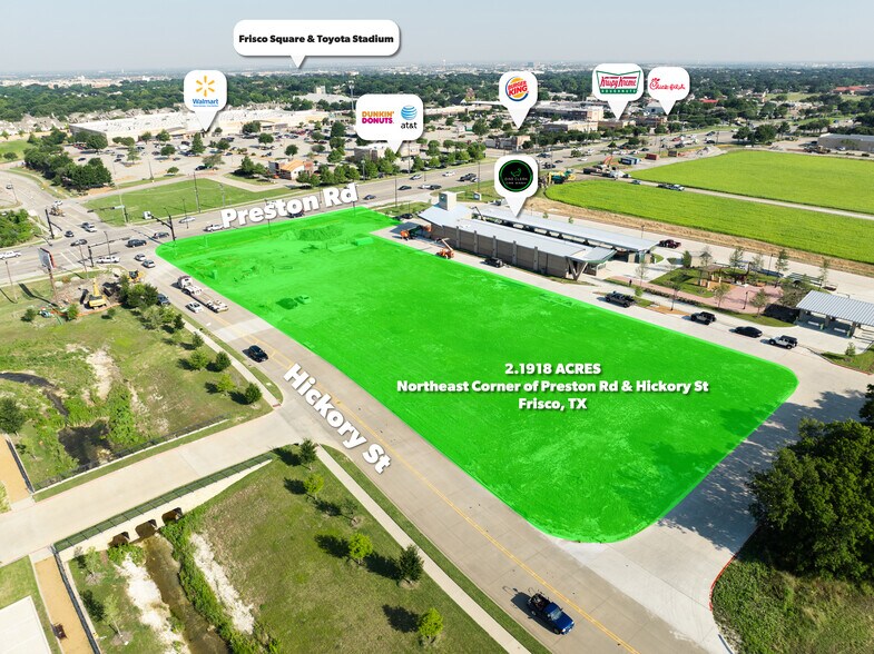 More Photos Of NEC Preston Road & Hickory Street, Frisco Land For Sale