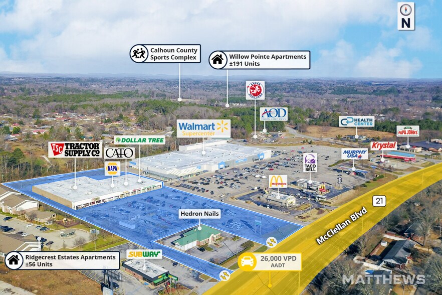 More Photos Of 5500 Mcclellan Blvd, Anniston Freestanding For Sale