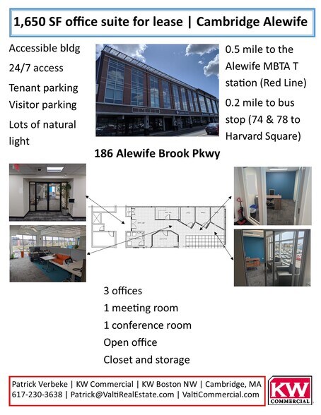More Photos Of 186 Alewife Brook Pky, Cambridge Office For Lease