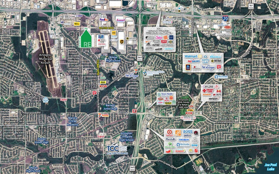 More Photos Of 1700 Bardin Rd, Arlington General Retail For Lease