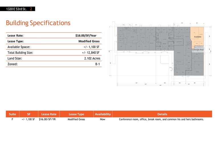 More Photos Of 1320 E 53rd St, Anderson Office For Lease
