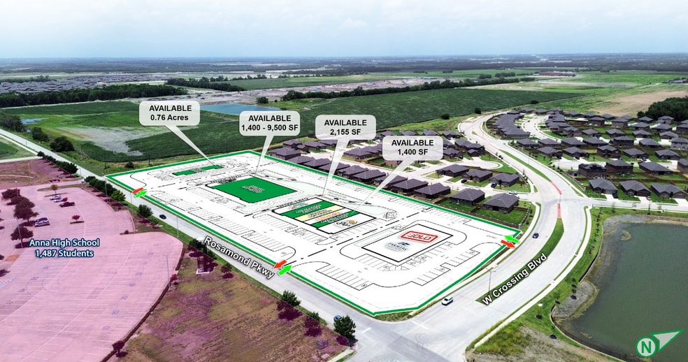 Primary Photo Of NWC of West Crossing & Rosamond Pkwy blvd, Anna Storefront For Lease