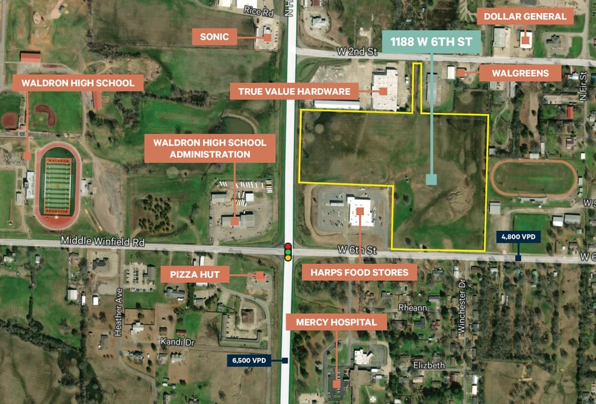 Primary Photo Of 1188 W 6th St, Waldron Land For Sale