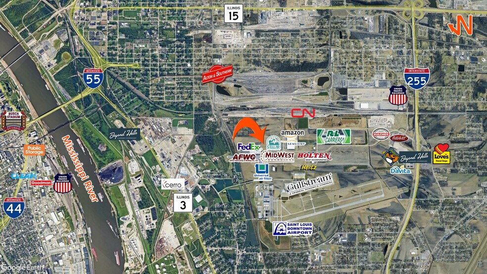 More Photos Of 1643 Sauget Business Blvd, Sauget Land For Sale